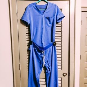 Brand new size M women’s light blue figs scrubs